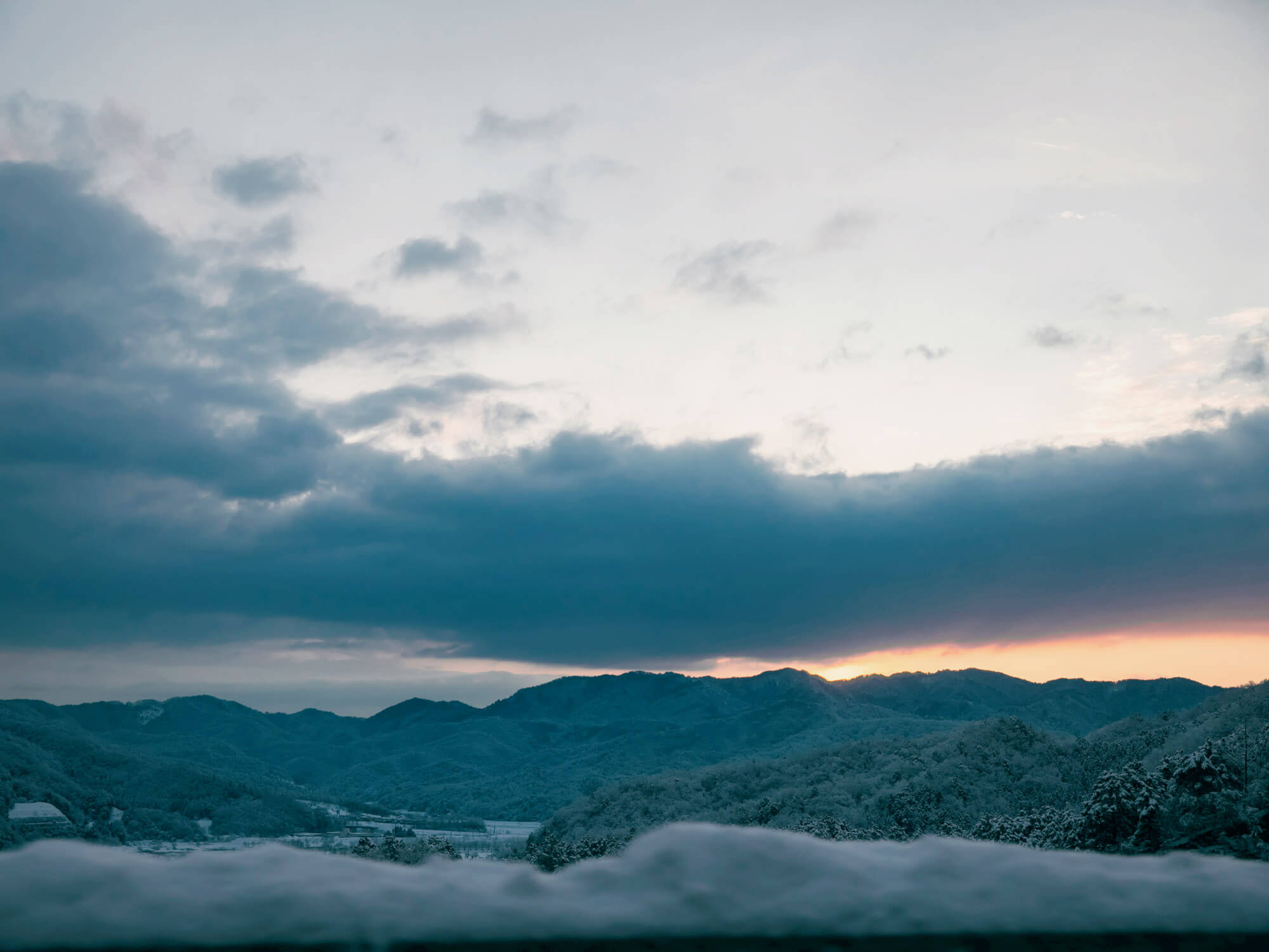 豊岡の雪景色