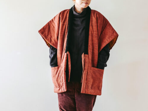 暖々やっこ(奴)/半袖はんてん(伴天・半纏・袢天)/ユニセックス・フリーサイズ/宮田織物